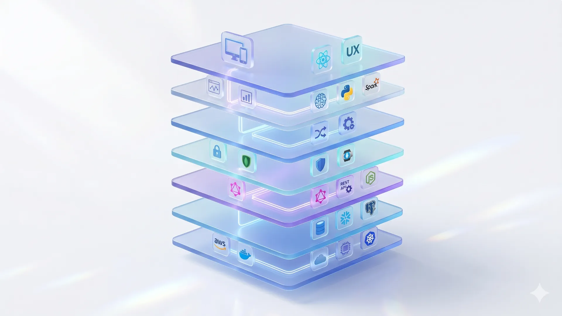 Modern Technology Stack Graphic